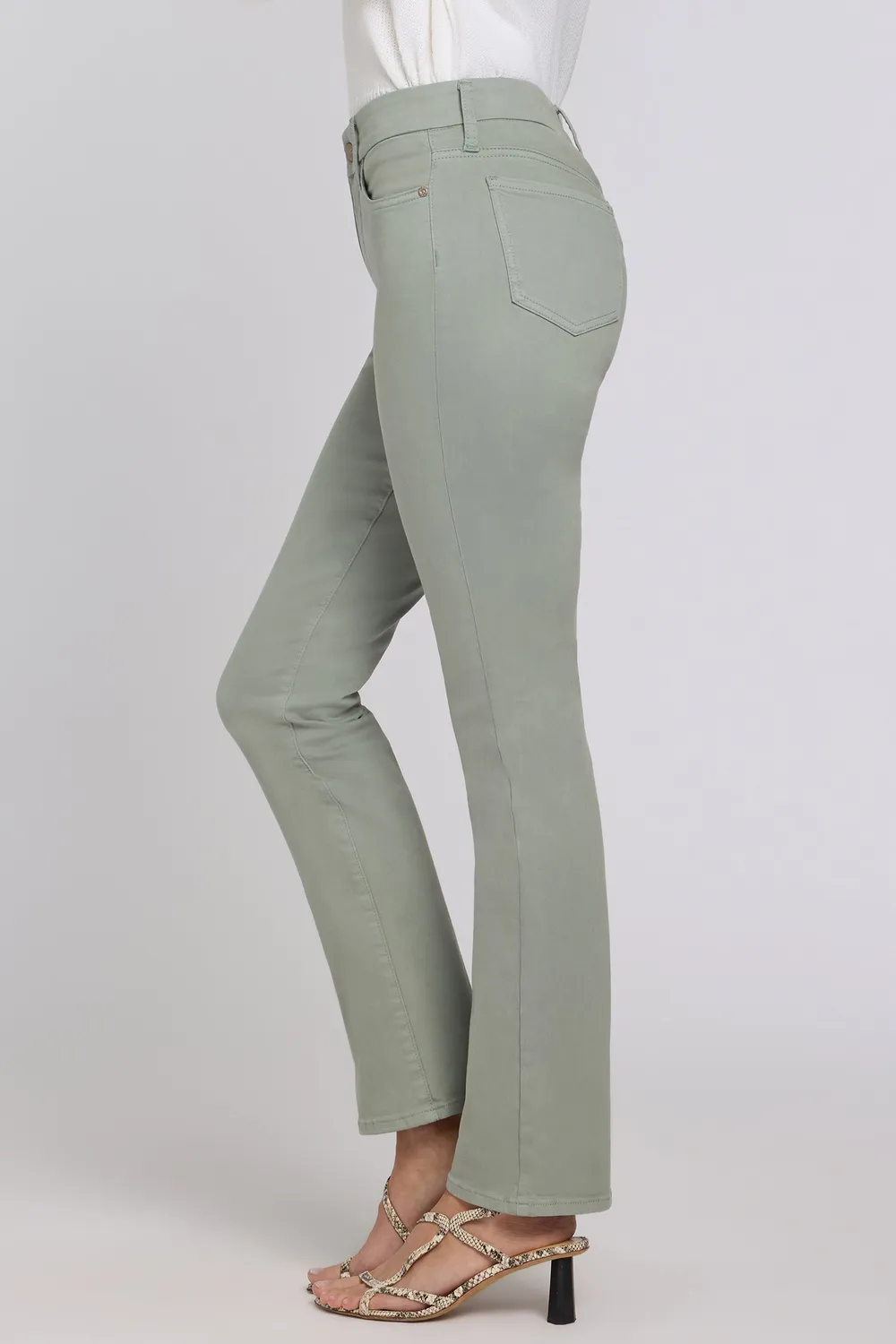NYDJ Waist-Match Marilyn Straight Jeans Mistletoe