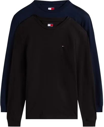 Tommy Jeans Slim Langarmshirt 2er Pack 4XL Rundhals