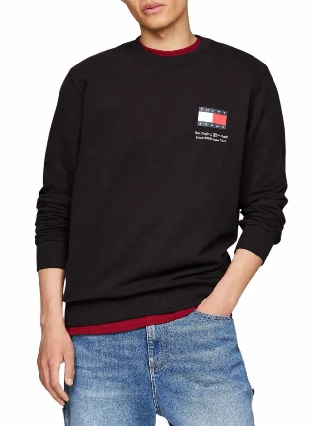 Tommy Jeans Flag Regular Fit Sweatshirt 4XL Baumwolle