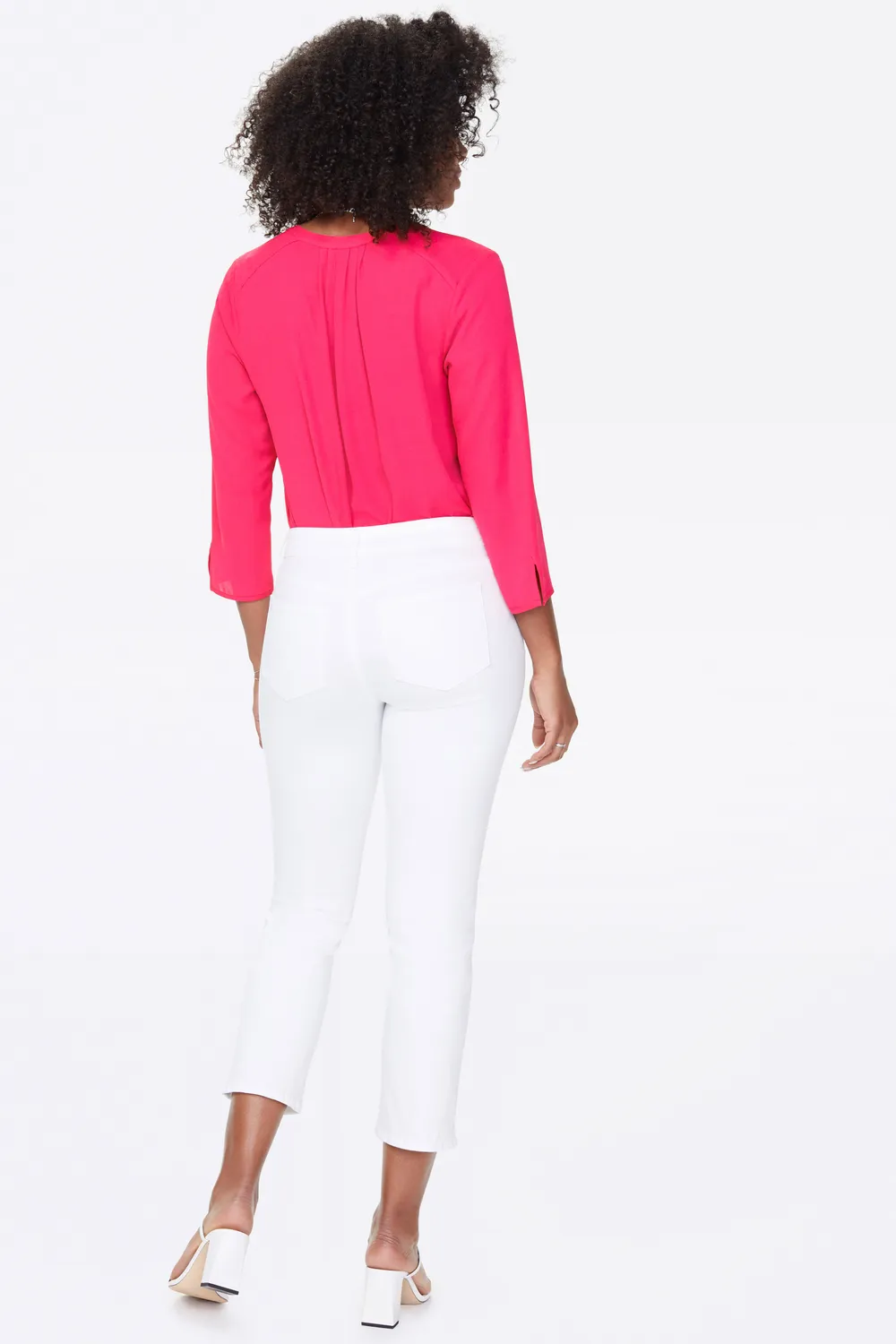 NYDJ Marilyn Straight Ankle Jeans Optic White