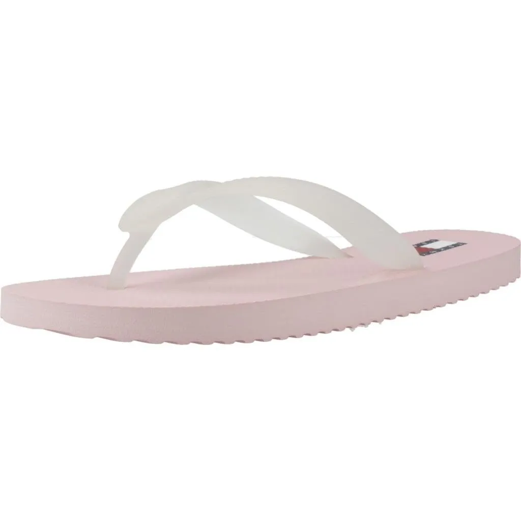 Tommy Jeans Logo Flip Flop Zehentrenner Schwarz