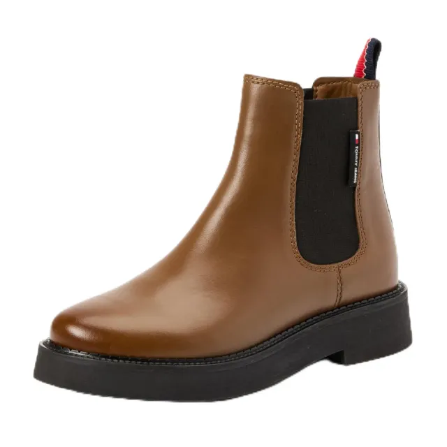 Tommy Jeans Chelsea Boot Damen Leder Flach