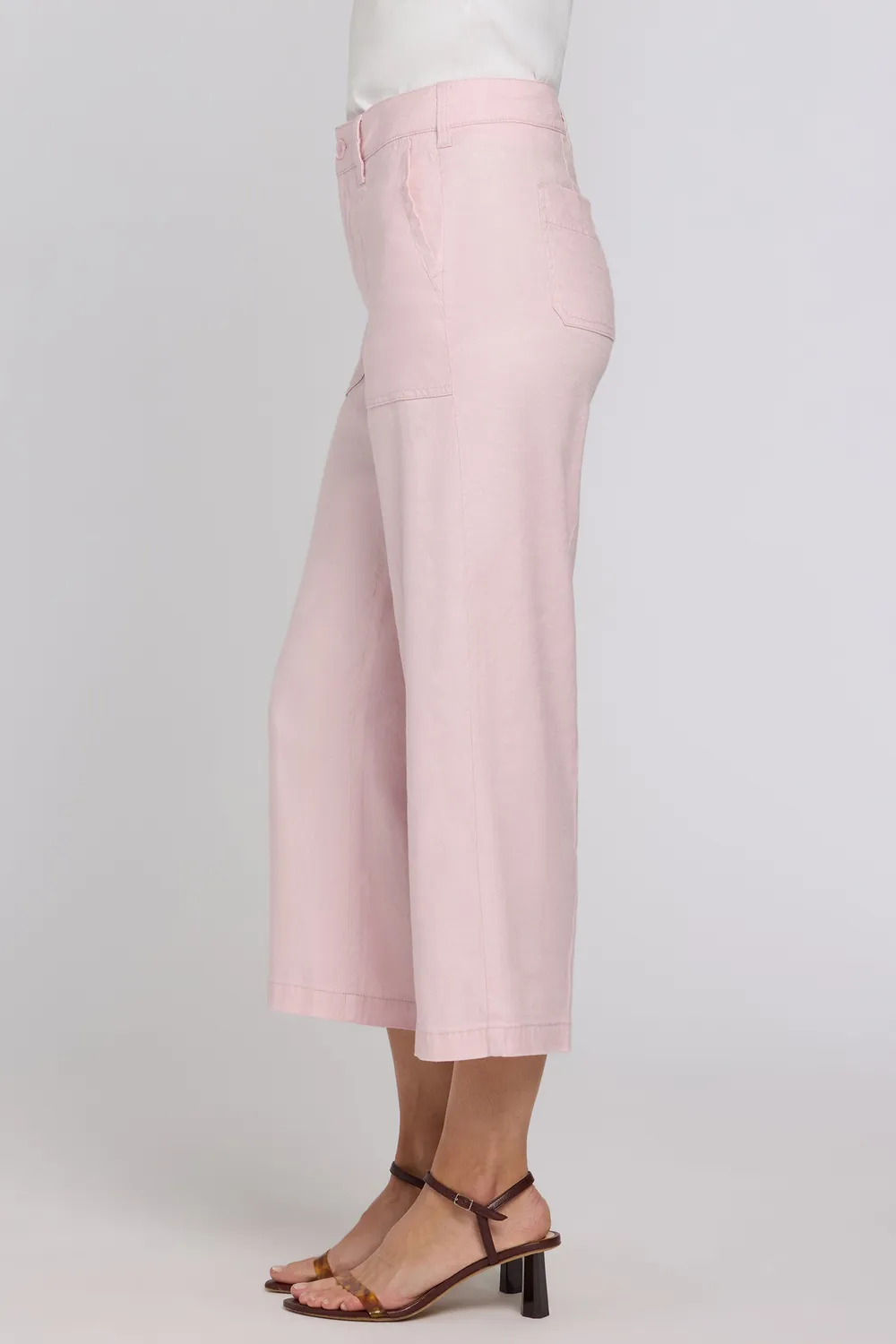 NYDJ Wide Leg Cargo Capri Hose Light Lilac