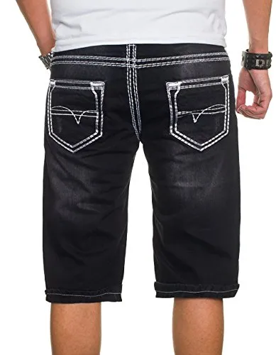 Alessandro Salvarini AS022 Jeans Shorts Herren Baumwolle