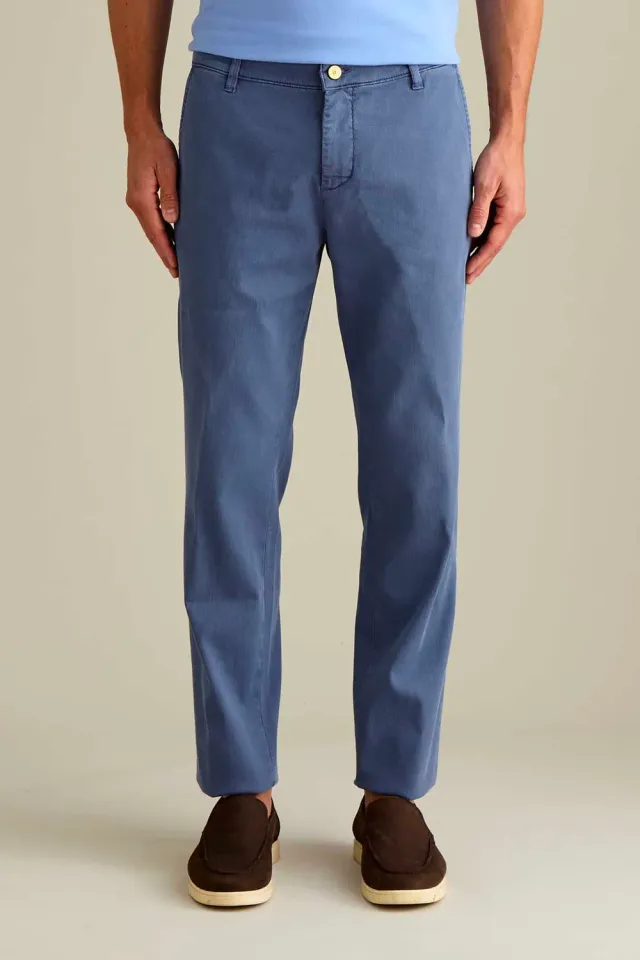 Jeckerson Jack Slim Fit Chino mittelblau Tencel