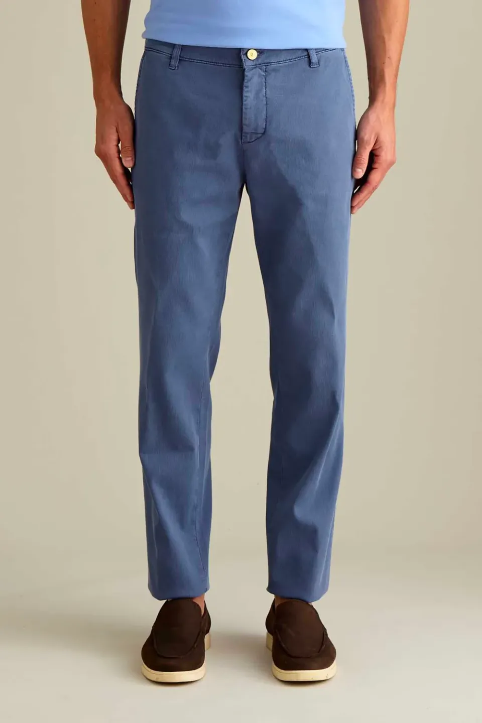 Jeckerson Jack Slim Fit Chino mittelblau Tencel