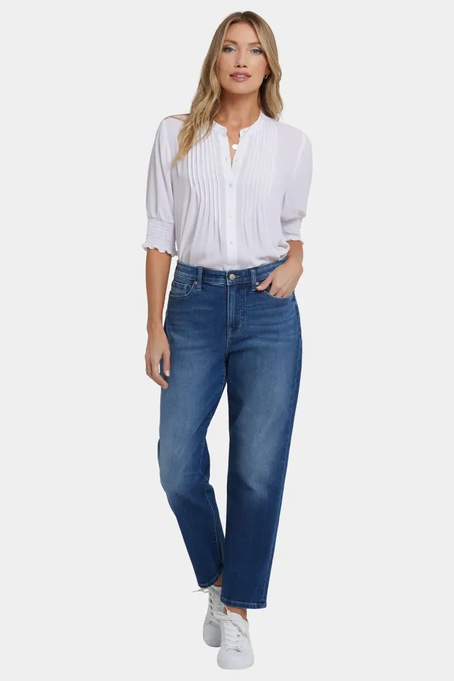NYDJ Boyfriend Jeans Cool Marine Blau relaxed