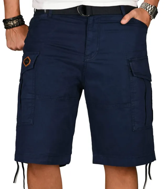 Alessandro Salvarini AS-133 Cargoshorts Herren Schwarz