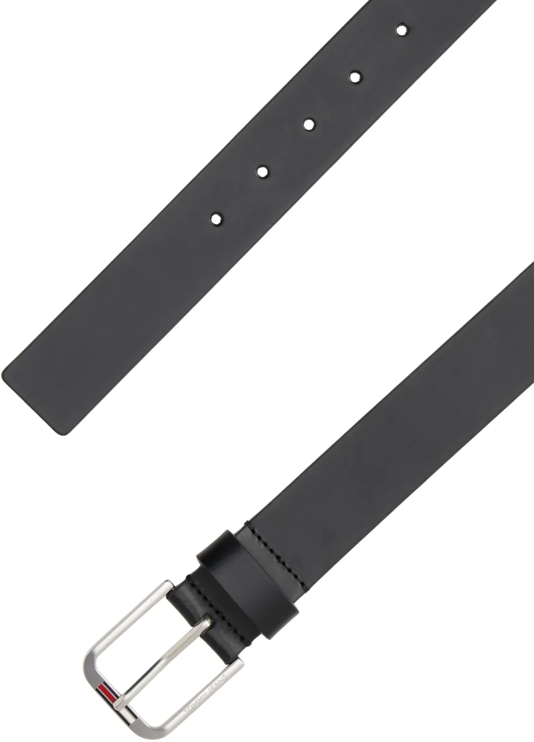 Tommy Jeans Austin Gürtel Herren Leder 105 Schwarz