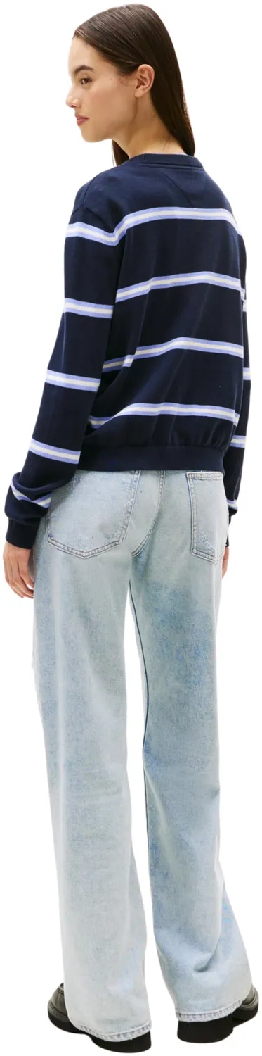 Tommy Jeans Essential Crew Pullover Damen XL Blau