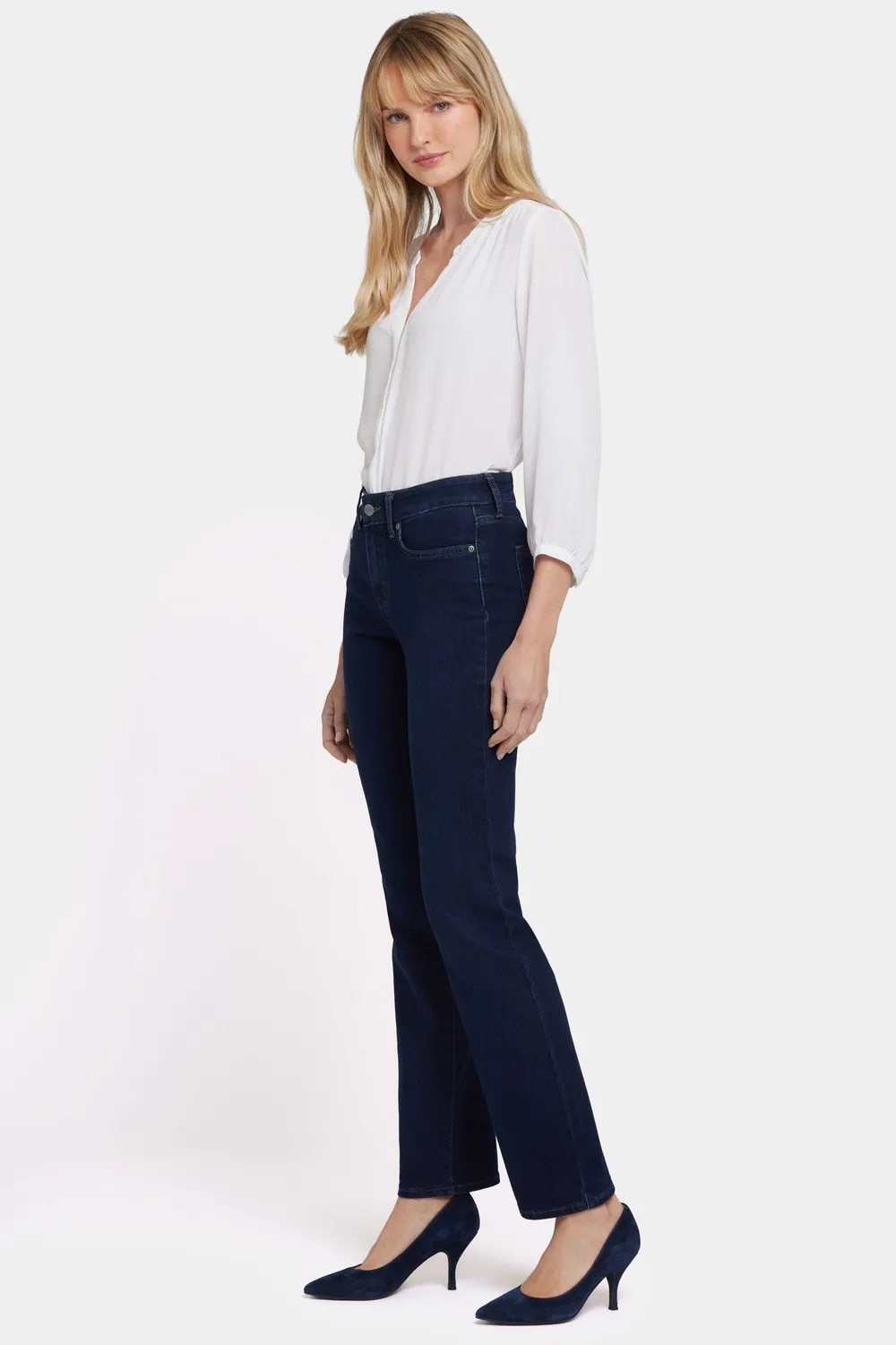 NYDJ Marilyn Straight Jeans Burbank Wash gerade