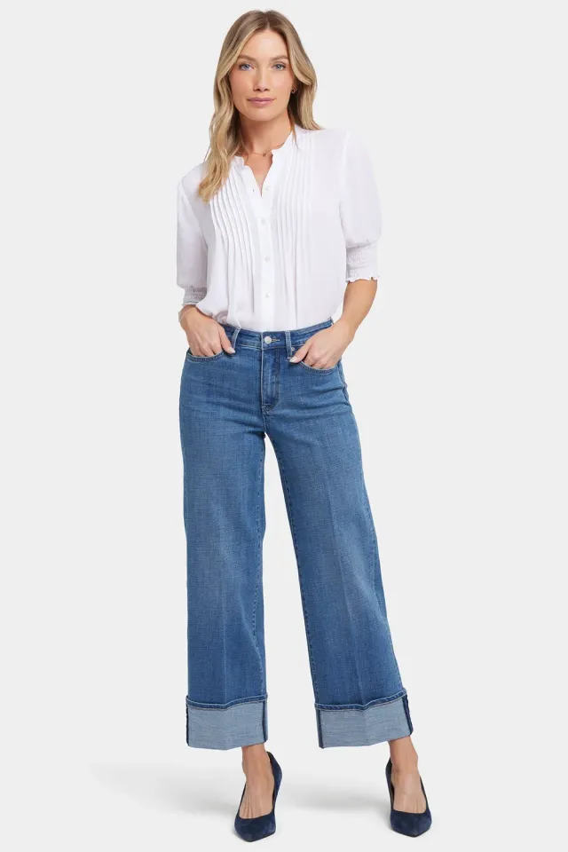 NYDJ Teresa Wide Leg Jeans Stillwater Lake 71 cm