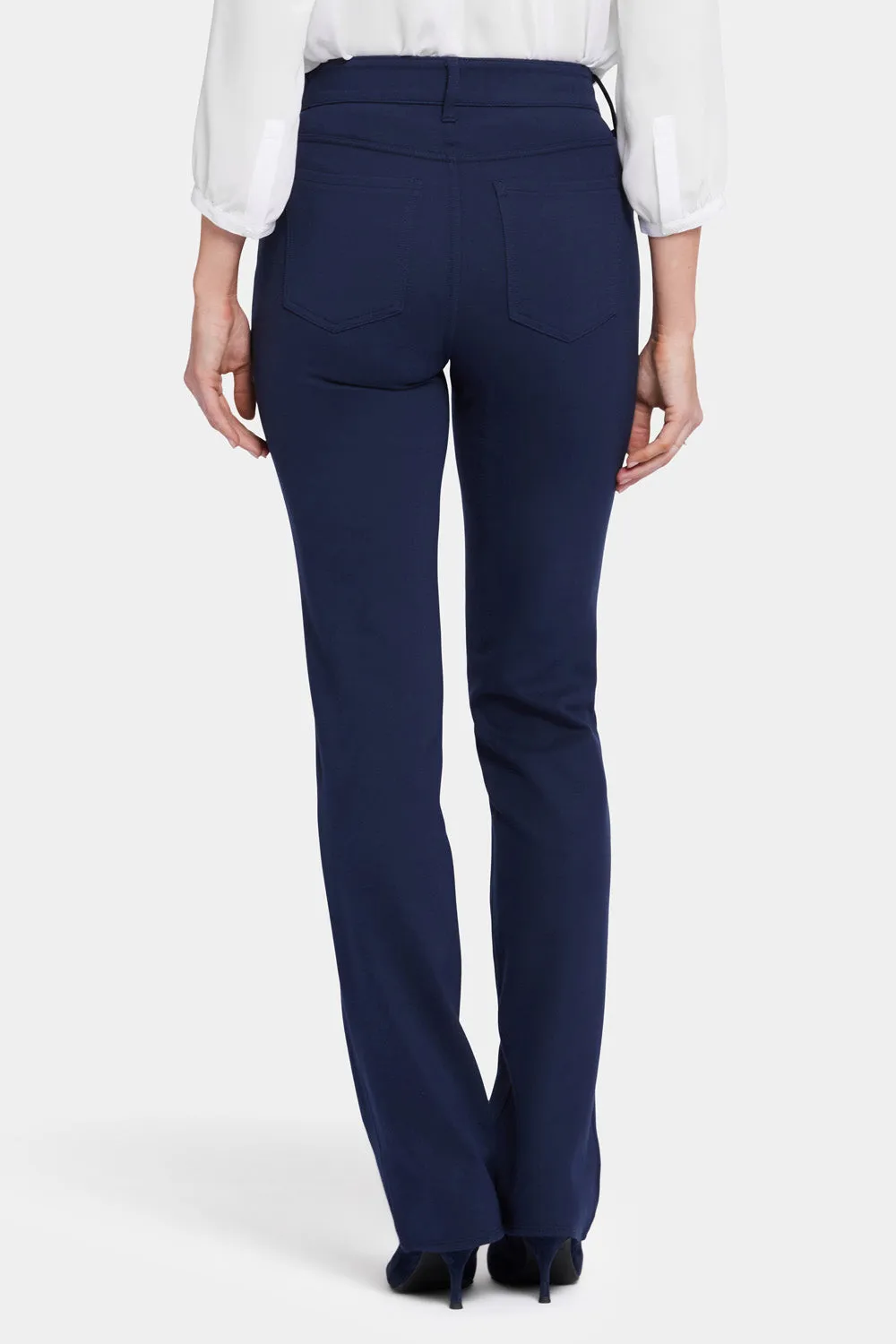 NYDJ Marilyn Straight Hose Oxford Navy figurformend