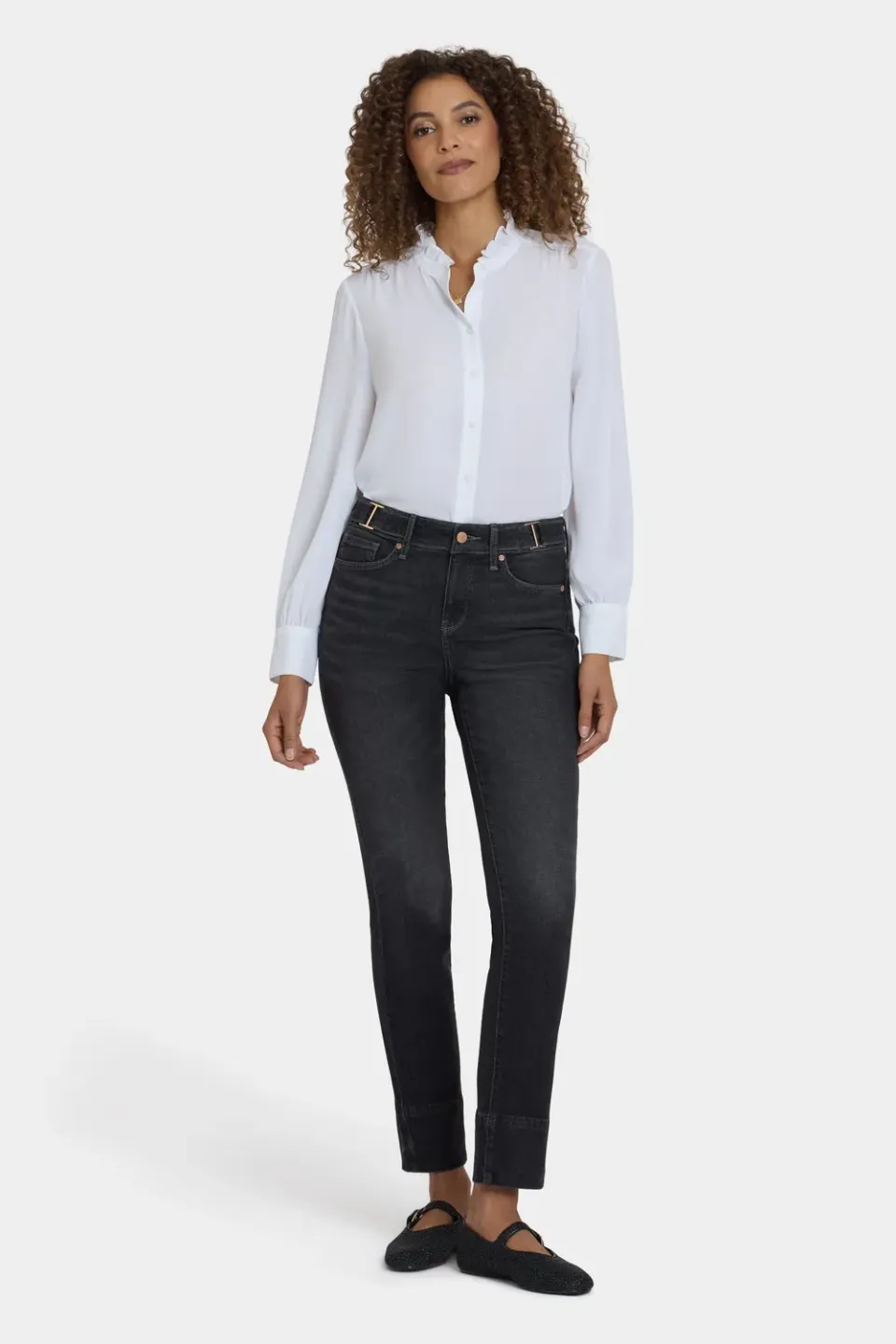NYDJ Sheri Slim Jeans Paris Lights Grau