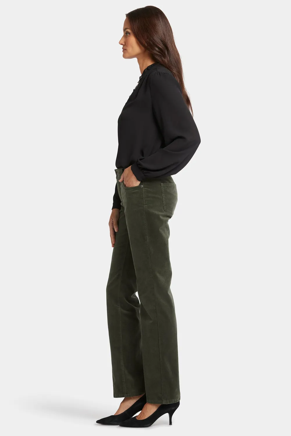 NYDJ Marilyn Straight Hose Vine Leaf Cord
