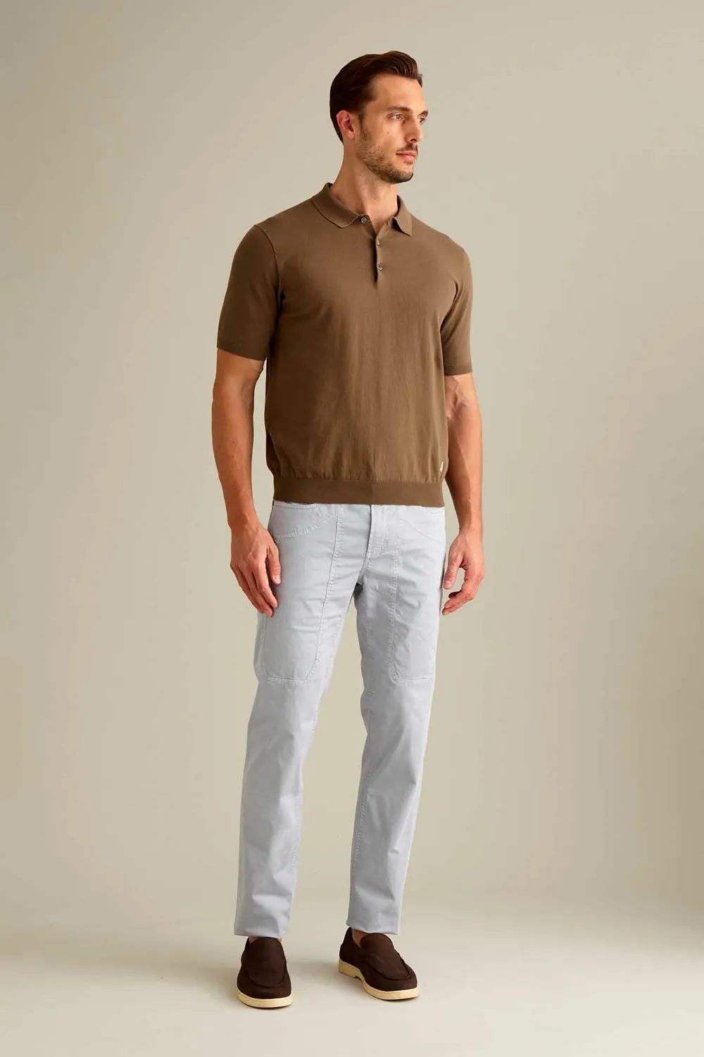 Jeckerson John Slim Fit Hose Zementgrau Raso Comfort
