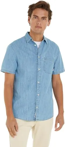 Tommy Jeans Denim Shirt Kurzarm Jeanshemd XL Denim